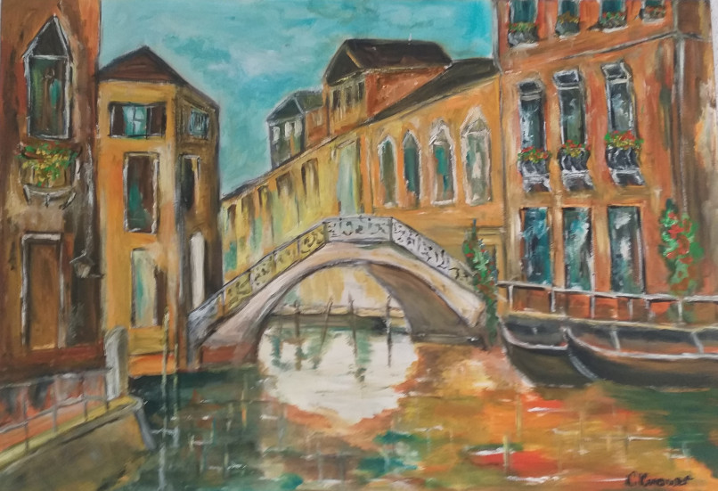 Venedig, Öl auf Leinwand